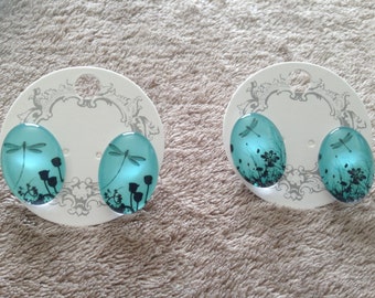 Blue Dragonfly Dreams Earrings - set of 2