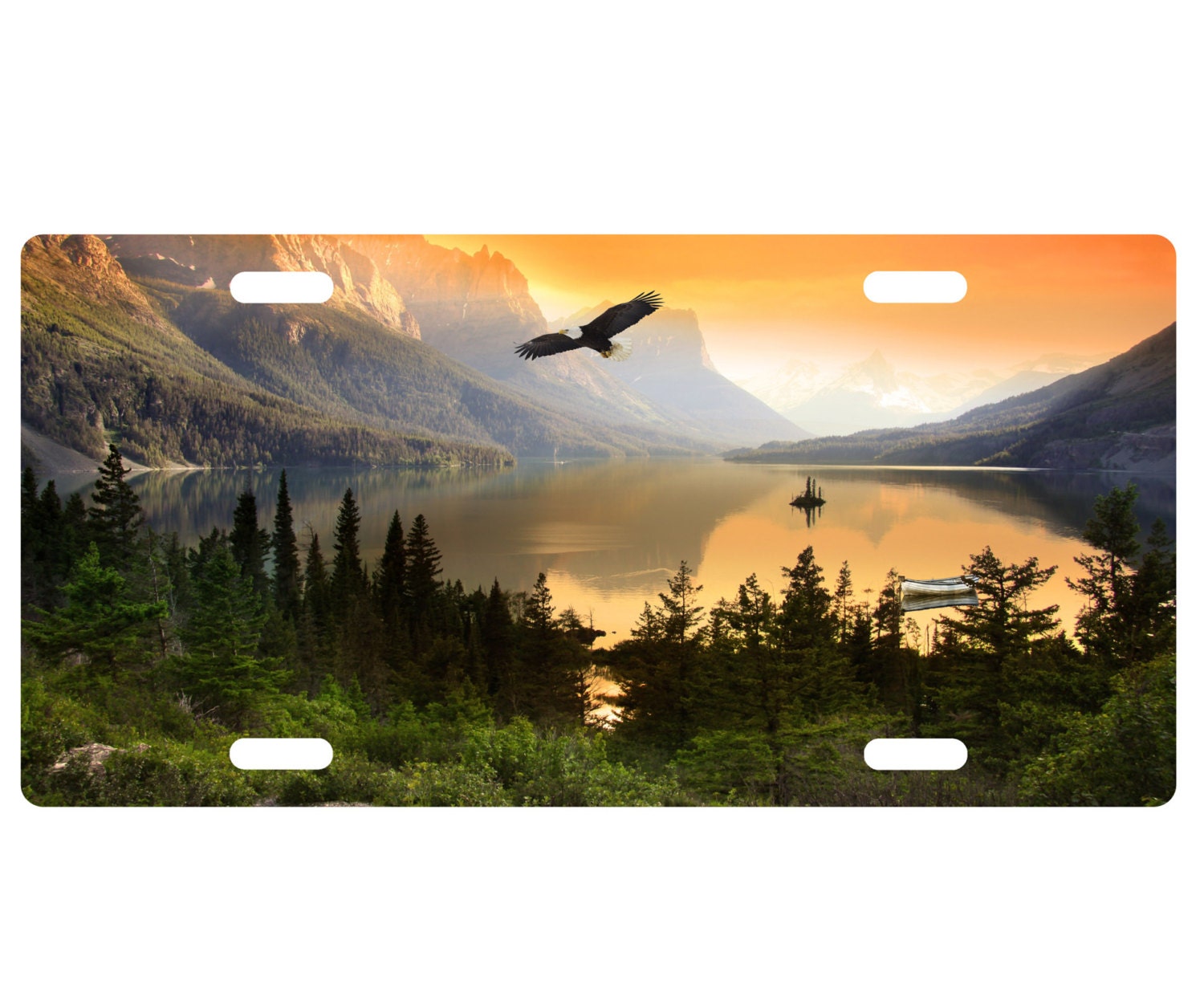 Custom Personalized Standard Size License Plate Mountain At