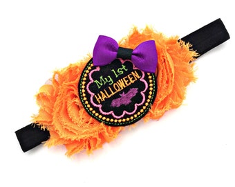 First Halloween, 1st Halloween, My First Halloween, My 1st Halloween, Baby First Halloween, Babys 1st Halloween, Halloween Headband
