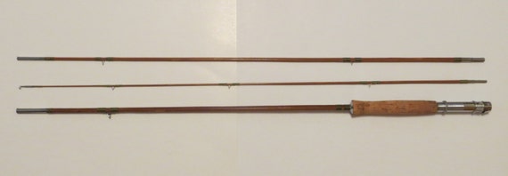 Antique Japanese 8' 6 Bamboo Fly Rod 1950s by CreekBedJewelry