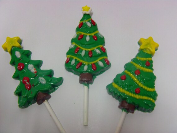 O Christmas Tree Lollipop Set3 Delicious vanilla flavored 