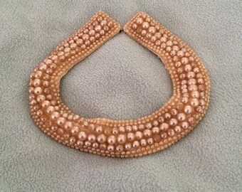 1950s Baar & Beards Glass Pearl Collar