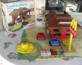 Vintage 1974 Playskool McDonald's Familiar Places Activity Toy With box