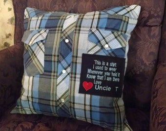 Custom Memorial patches "this is the shirt I used to wear"..for your handcrafted item