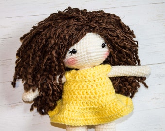 Crochet Doll Pattern Amigurumi Doll Pattern Dolly Crochet Girl Pattern Friendly Amelia Doll Amigurumi Girl