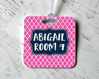Custom Bag Tag - Monogram Backpack Name Tag - Personalized Diaper Bag Tag - Luggage Tag - Monogram Gift - Personalized Gift for Her