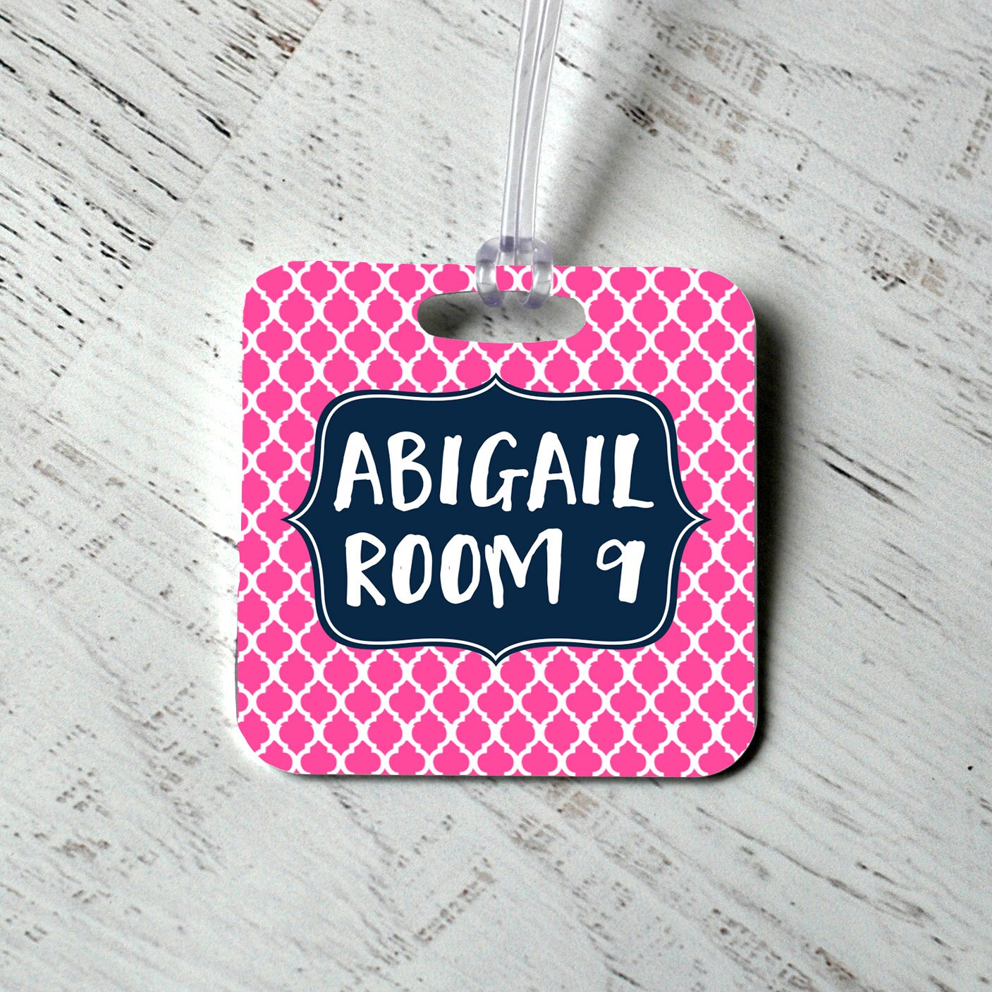 Custom Bag Tag Monogram Backpack Name Tag Personalized
