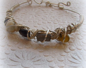 Emily Bangle – Wrapped Gemstones