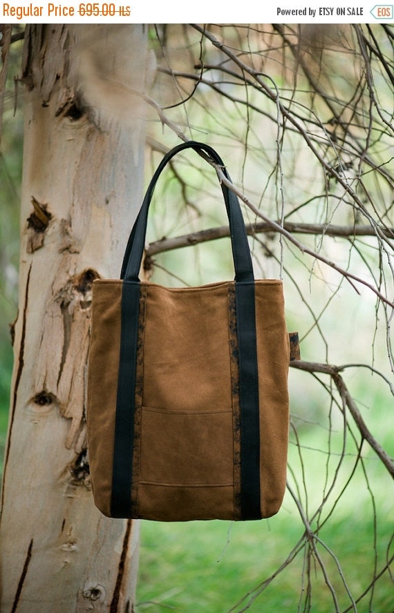 Brown women leather bagWomen brown suede bagBrown by BagsByPancha