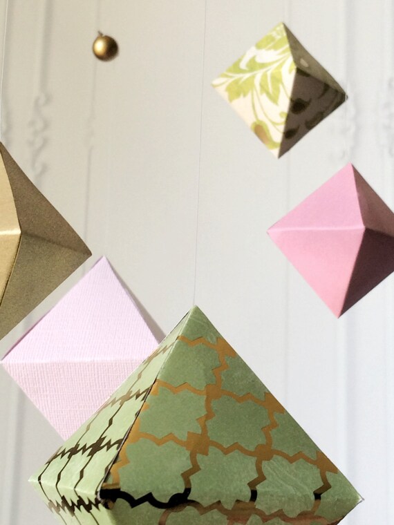 Mid Century Mobile Geometric Baby Mobile Modern by BabyMajestic