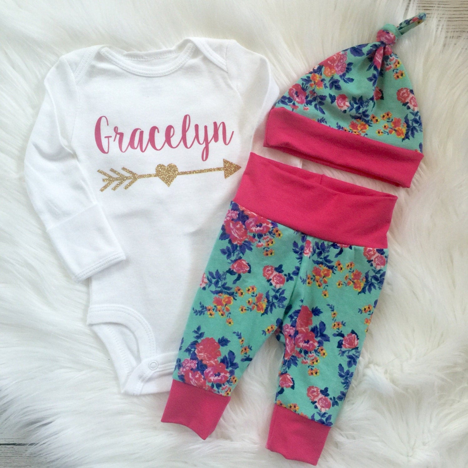 Newborn girls going home outfit Coming home outfit baby girl