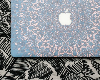 Rose Serenity Mandala Macbook Skin Macbook Pro Skin Macbook Air Skin Macbook Cover Macbook Decal Laptop Skin # Serenity Mandala