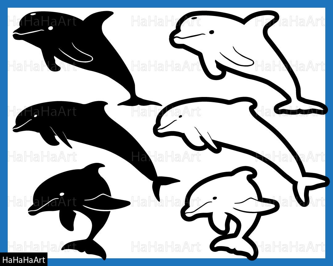 Download Dolphin Monogram Cutting Files Svg Png Jpg Eps Dxf Digital