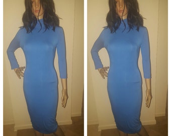 I Dream of You Blue Knee length Dress