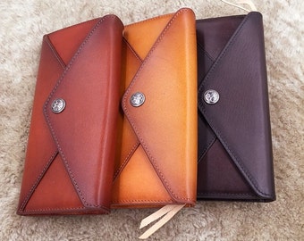 Bridesmaid Gift/Leather Purse for Bridesmaid/Leather wallet/vintage wallet/leather wallet woman/handmade wallet/gift