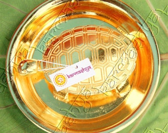 Medium Sarva Ichha Kachua Kachuva Plate Gold Yantra Yantram Wish Turtle Tortoise MUA0022MEDIUM