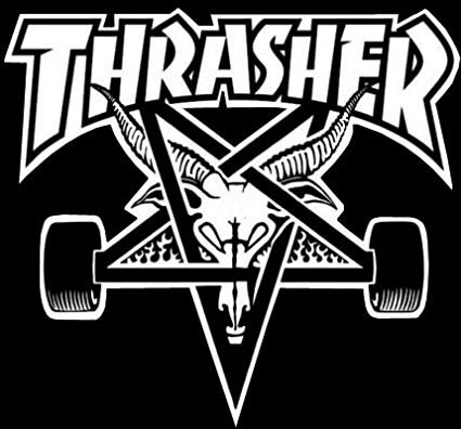 Thrasher Pentagram Old School Skater Goat Logo Sticker Car