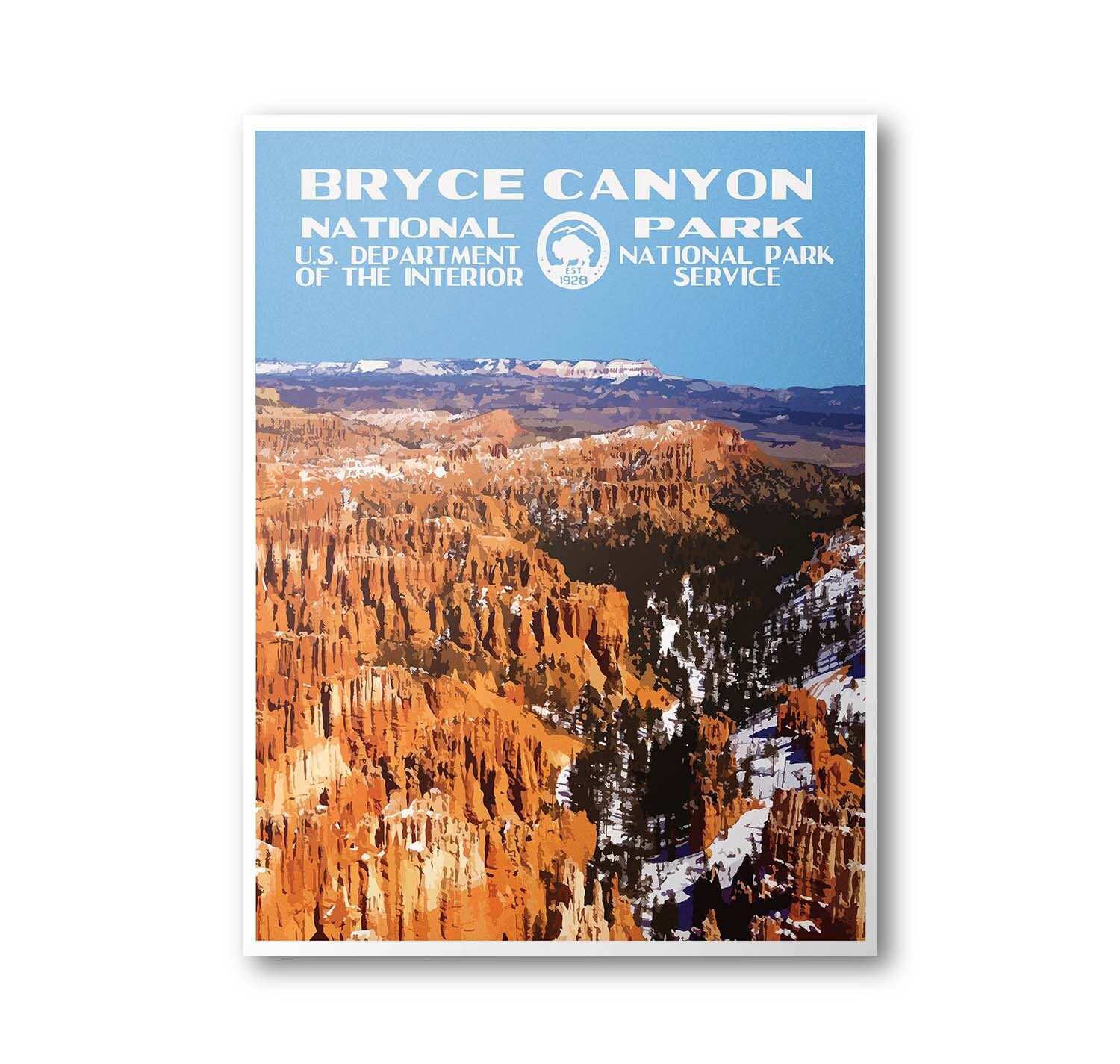 Bryce Canyon National Park Travel Poster