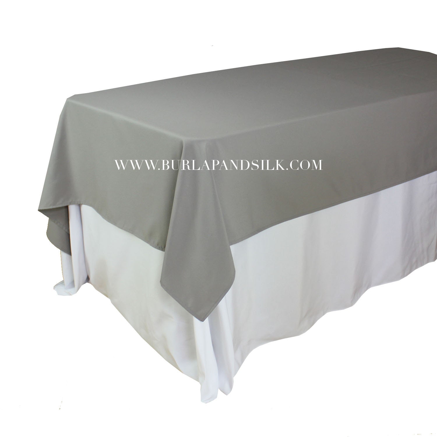 60 x 102 inches Gray Rectangular Tablecloths Gray Rectangle