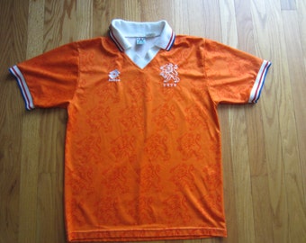 Vintage 1994 World Cup KNVB Netherlands Holland Dutch Soccer Football Jersey Lotto
