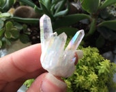 Aura Quartz-Opal Aura Quartz Cluster-Opal Aura Cluster-Small Quartz Cluster