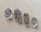 Double Terminated Tibetan Quartz Points- Tibetan Quartz Points- Black Tibetan Quartz