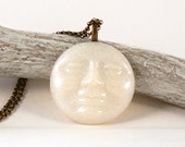 White glittery man in the moon pendant - moon necklace - celestial jewelry - full moon pendant - lunar necklace - astronomy jewelry - moon White glittery man in the moon pendant - moon necklace - celestial jewelry - full moon pendant - lunar necklace - astronomy jewelry - moon