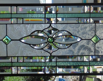 Stained Glass Window Hanging 28 1/4 X 13 1/4