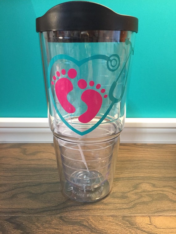 SALE RN Nurse gift stethoscope tumbler by MadisonOliviaDesigns