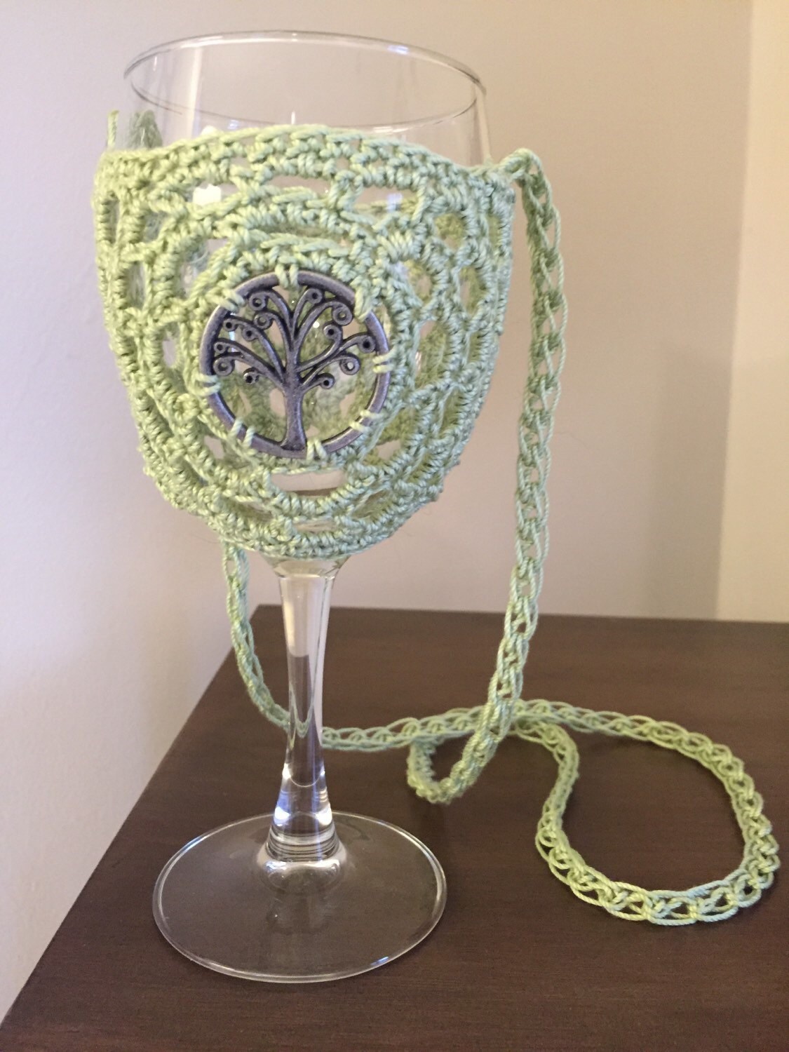 Tree of Life Wine Glass Holder Necklace Wine Tasting Wine