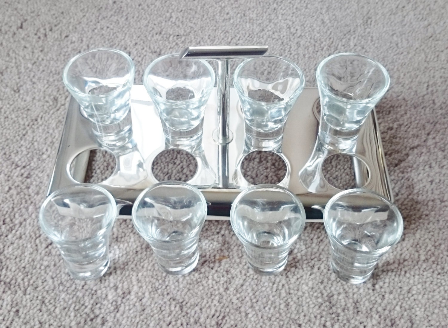 RARE Schnapps Glasses Set of 8 with by Penelainbricandbrac on Etsy