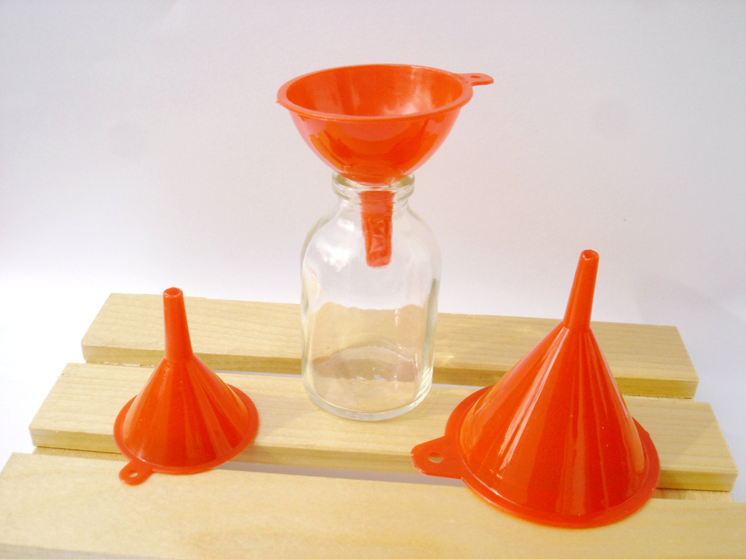 Mini Funnels Set of 3 Small Plastic Funnels Fit in all our