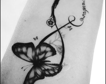 infinity tattoo etsy infinity tattoo etsy
