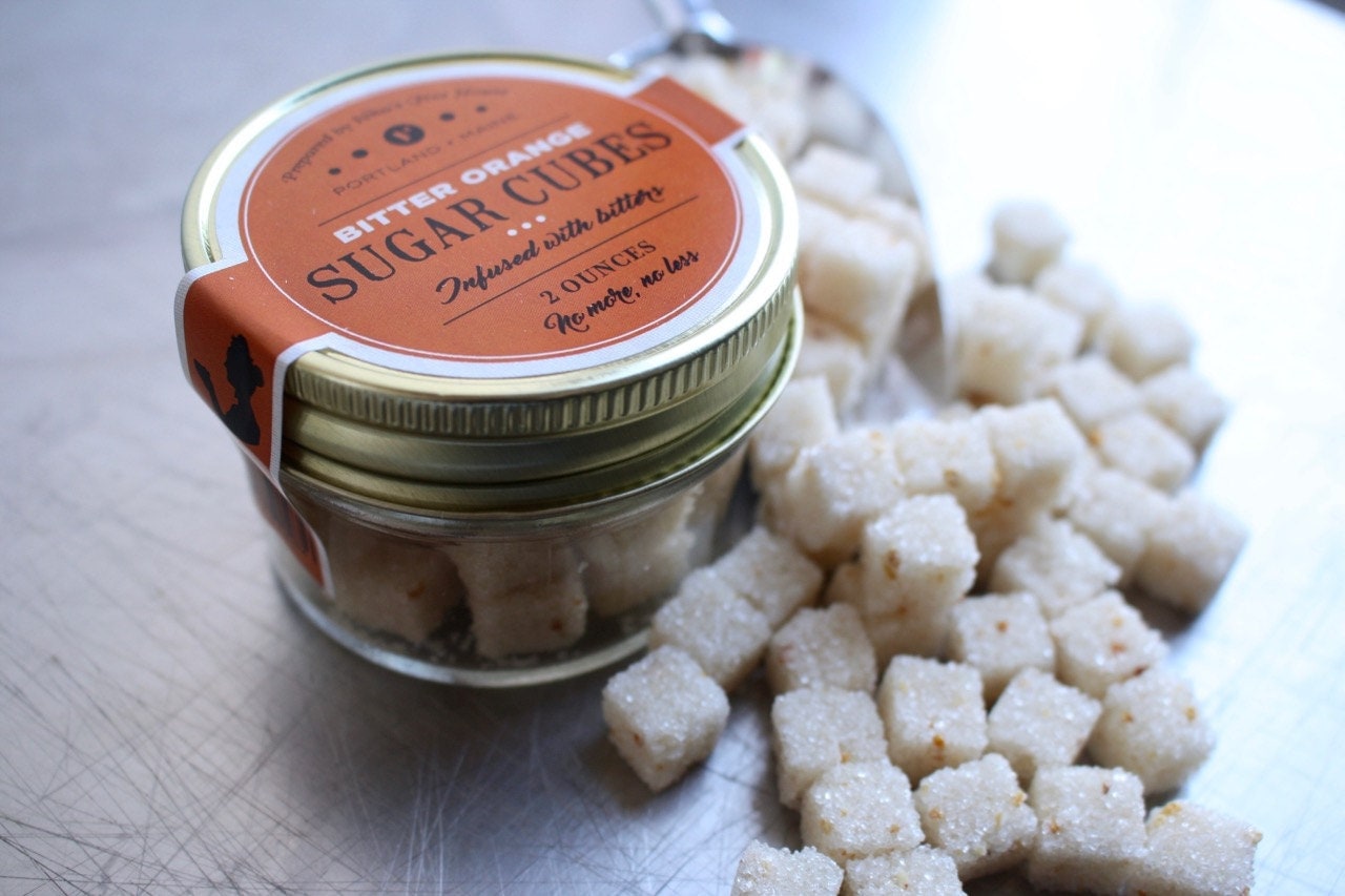 Bitter Orange Sugar Cubes cocktails tea soda seltzer