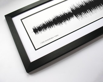 I Do (Cherish You) - Music Art Sound wave Print - Song Lyric Art, Band Poster