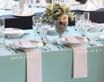 60 x 102 inch Aqua Spa Rectangular Tablecloths, Aqua Spa Table Cloths for 6 FT Tables