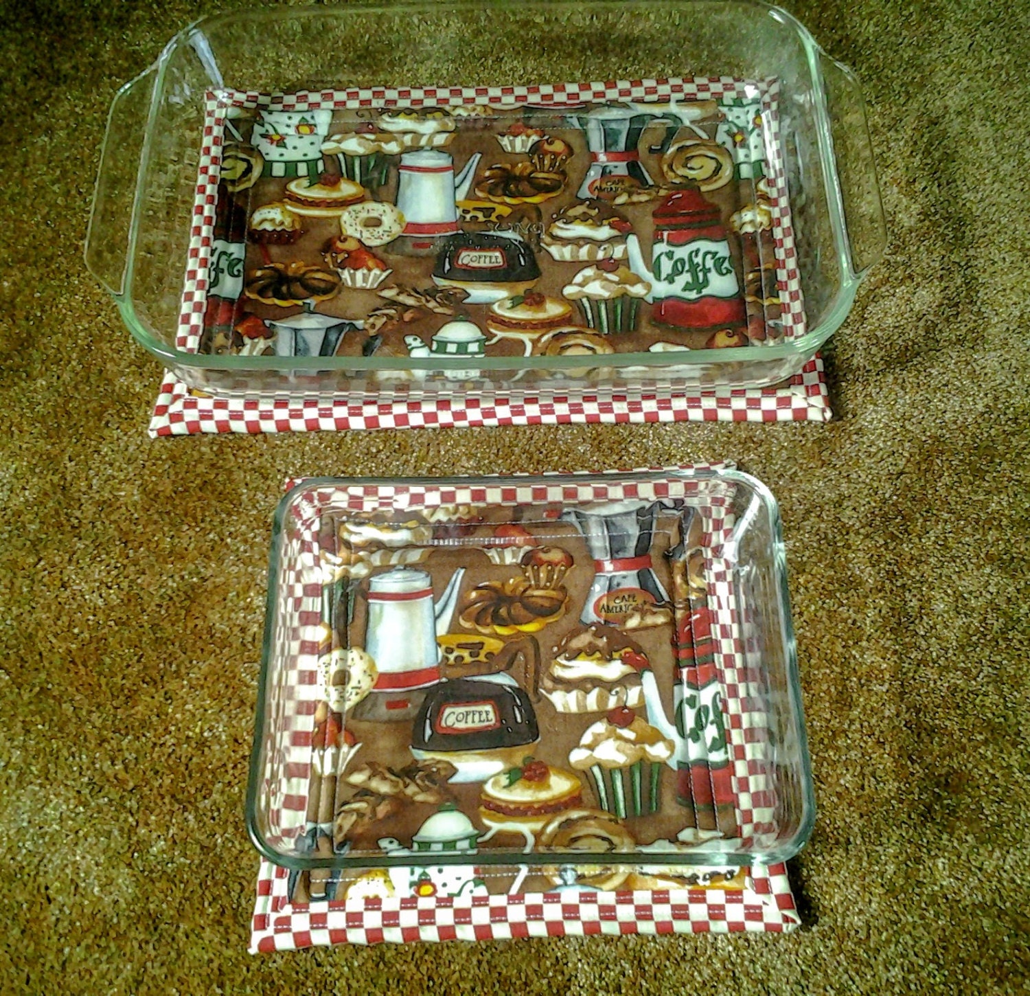 Large Hot Pad / Square Hot Pad / Trivet / Hot Pad Set with