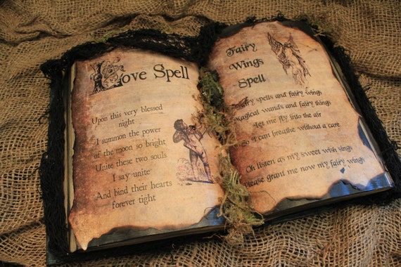 Halloween Spell Book Love Spell & Fairy Wings