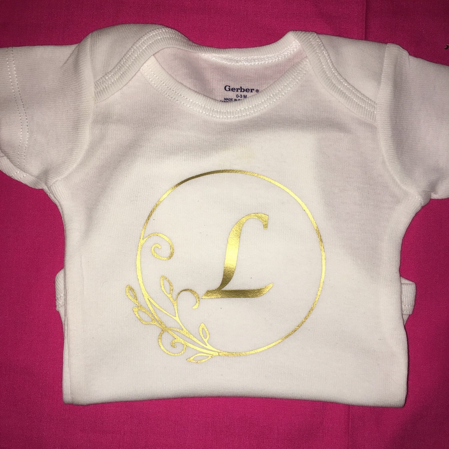 Gold infant Onesie