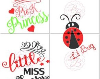 LIttle Sassy Svg, Little Miss PreK svg, Ladybug SVG