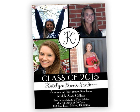 Photo Graduation Invitations 2017 6