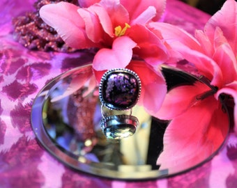 DICHROIC RING 925 sterling silver SZ8