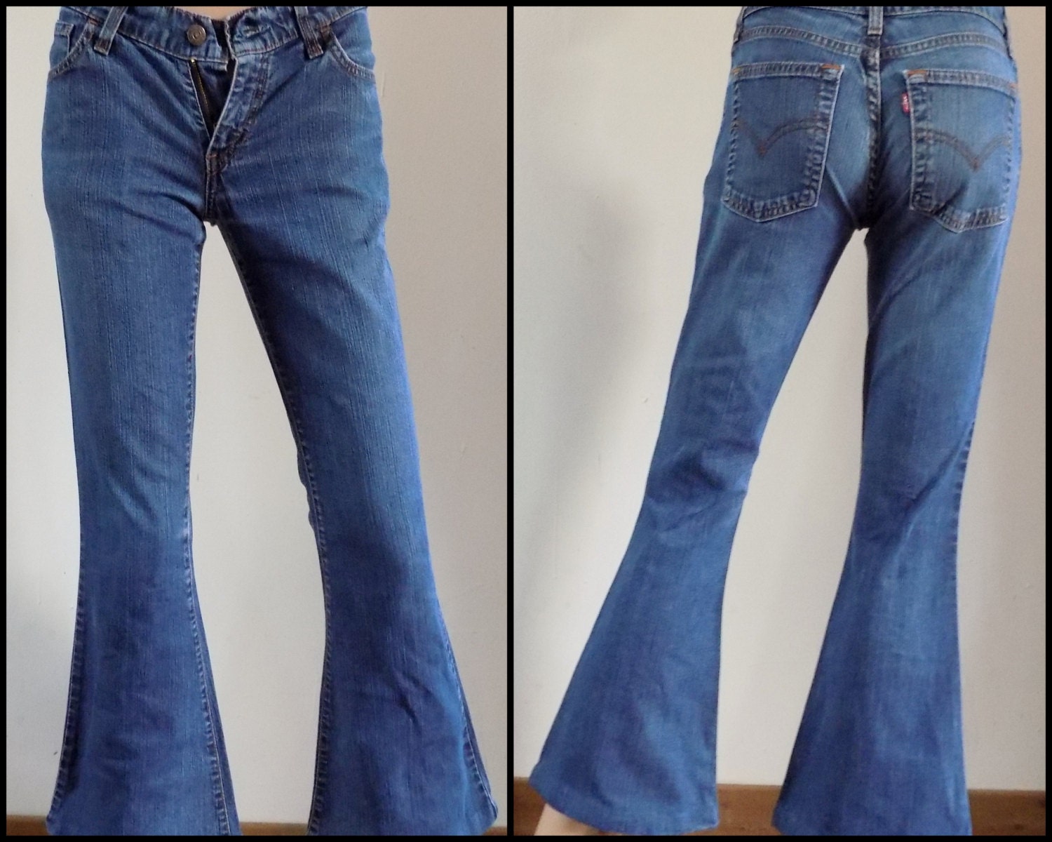 Vintage flared levis womens low rise flared levi strauss jeans