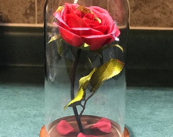 Engraved Beauty and the Beast Rose (medium)