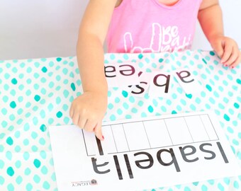 Custom Name Puzzle, Personalized Name Plaque, Name Recognition Activity