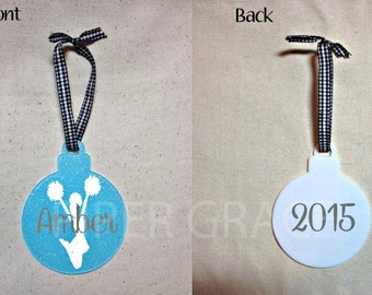 Cheerleader Ornament, Cheer Team Gift, Cheer Coach Gift, Cheerleading Gifts, Personalized Cheerleading Gifts
