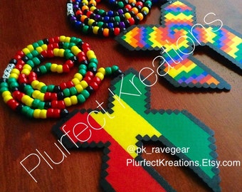 Excision Perler Kandi Necklace (custom-choose your color or design)