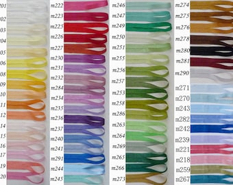 3yards silk ribbon -2mm,4mm,7mm,10mm,13mm silk trim