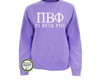 Pi Beta Phi Comfort Colors Sweatshirt, Greek pullover, Greek gift, Sorority gift, Big and Little, Pi Beta Phi, Pi Phi