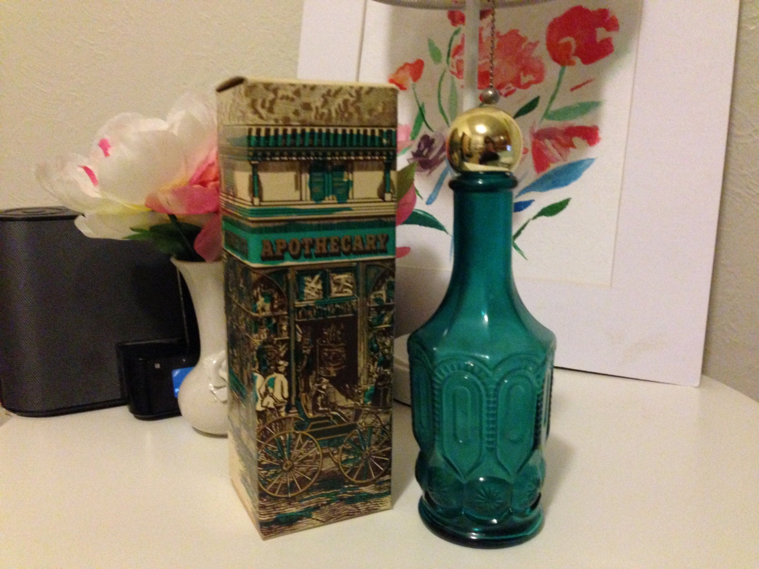 Vintage Avon Breath Fresh Mouthwash Decanter